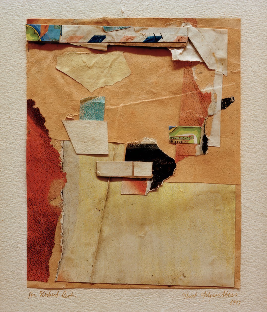 Ohne Titel (Herbert Readille) tekijältä Kurt Schwitters