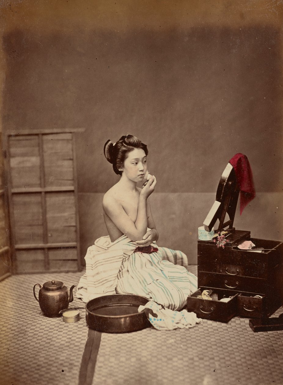 Japanilainen wc, n. 1880 tekijältä Kusakabe Kimbei