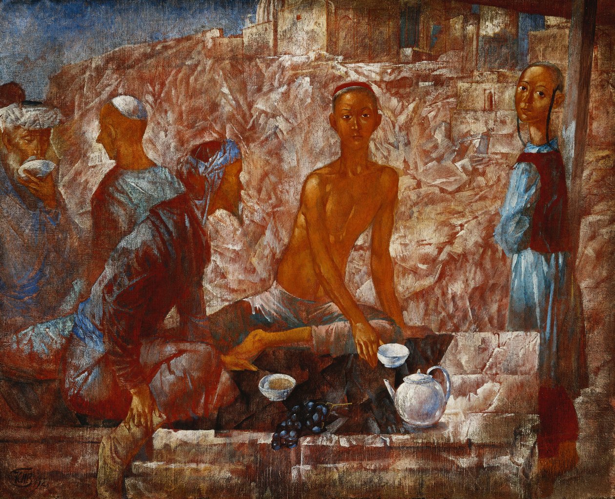 Samarkandin kohtaus tekijältä Kuzma Sergeevich Petrov Vodkin