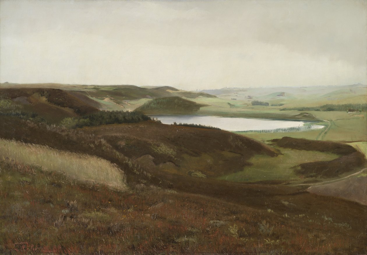 Maisema lähellä Bryrupia Jyllannissa tekijältä Laurits Andersen Ring
