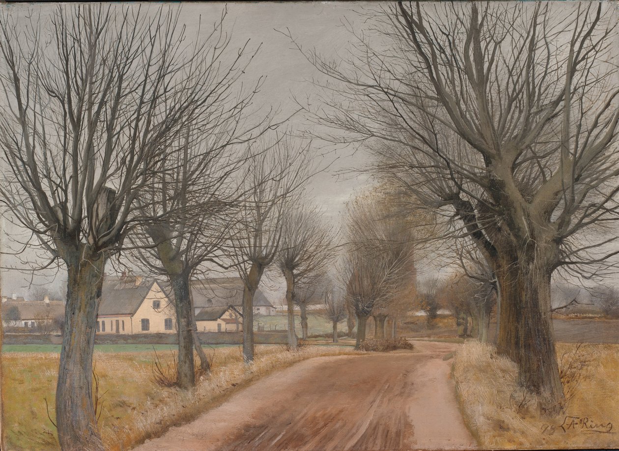 Tie lähellä Vinderødia, Seelanti tekijältä Laurits Andersen Ring