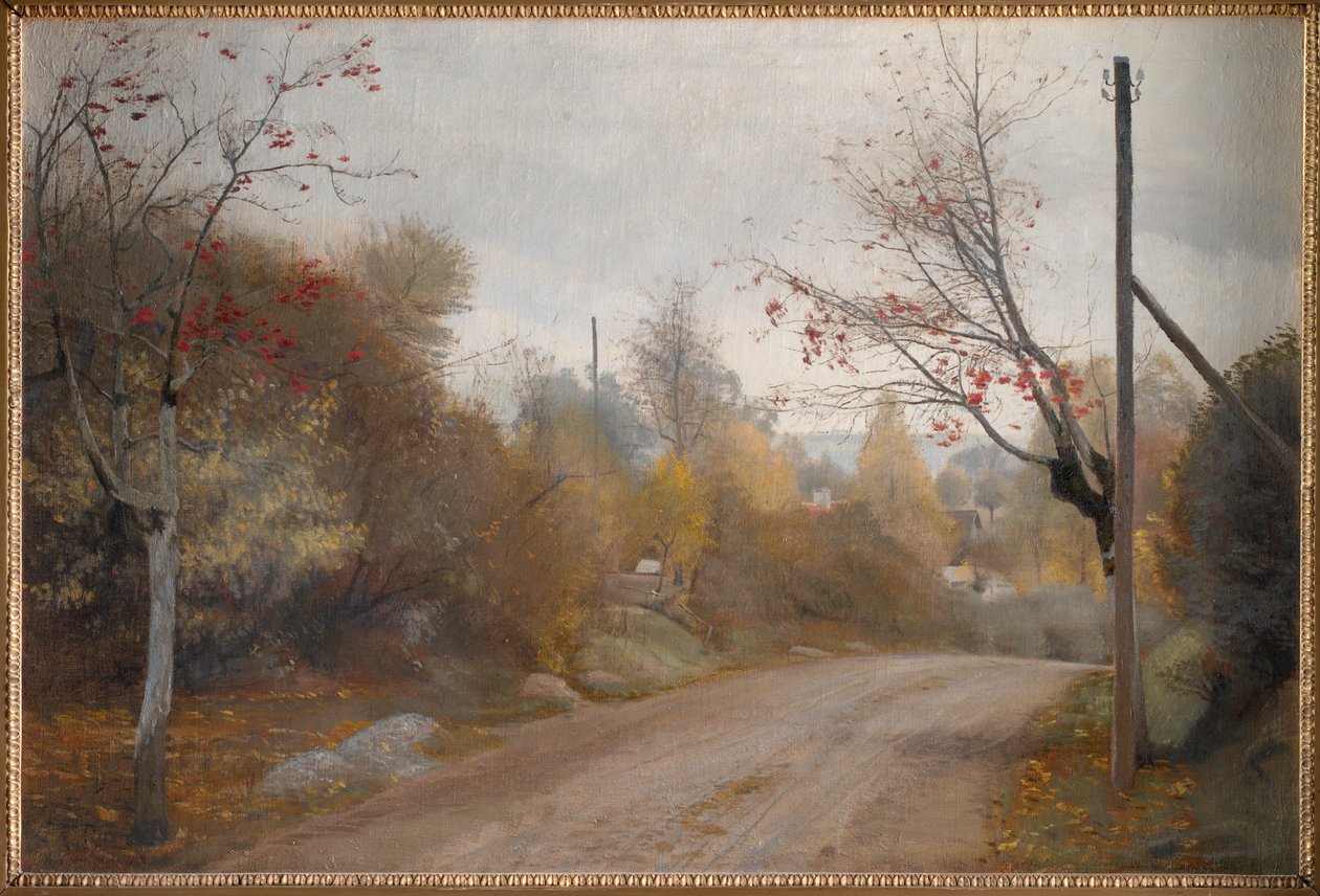 Tie Mogenstrupissa, Seelannissa. Syksy tekijältä Laurits Andersen Ring