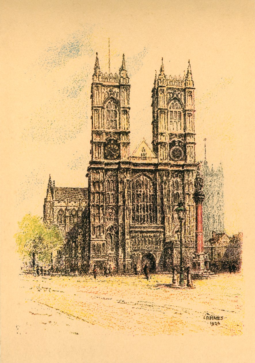 Westminster Abbey, 1924. tekijältä L. A. Hayes