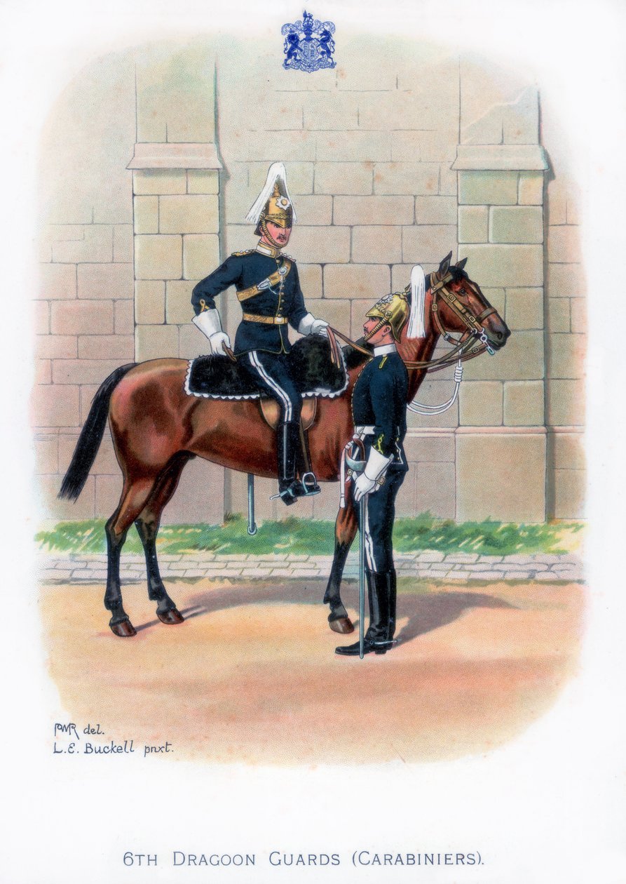 6th Dragon Guards Carabiniers, 1915. tekijältä L. E. Buckell