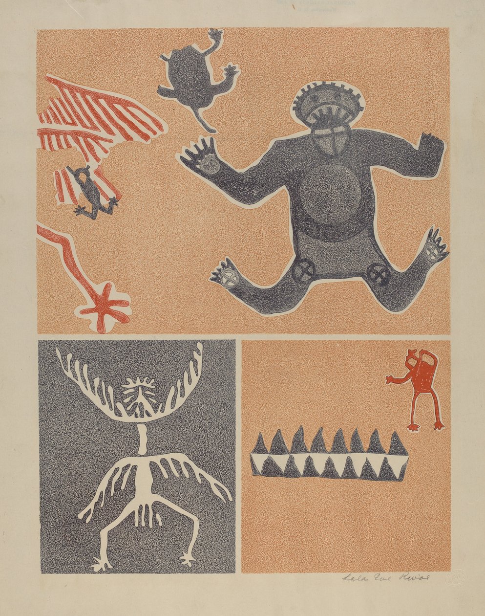 Petroglyph - Ihmishahmot tekijältä Lala Eve Rivol