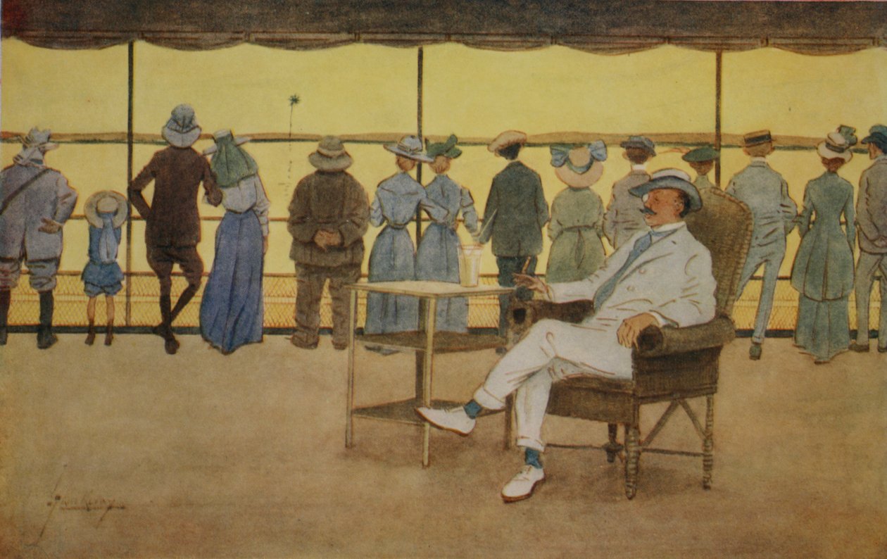 Auringonpalvojia elokuvasta "The Light Side of Egypt", 1908 tekijältä Lance Thackeray