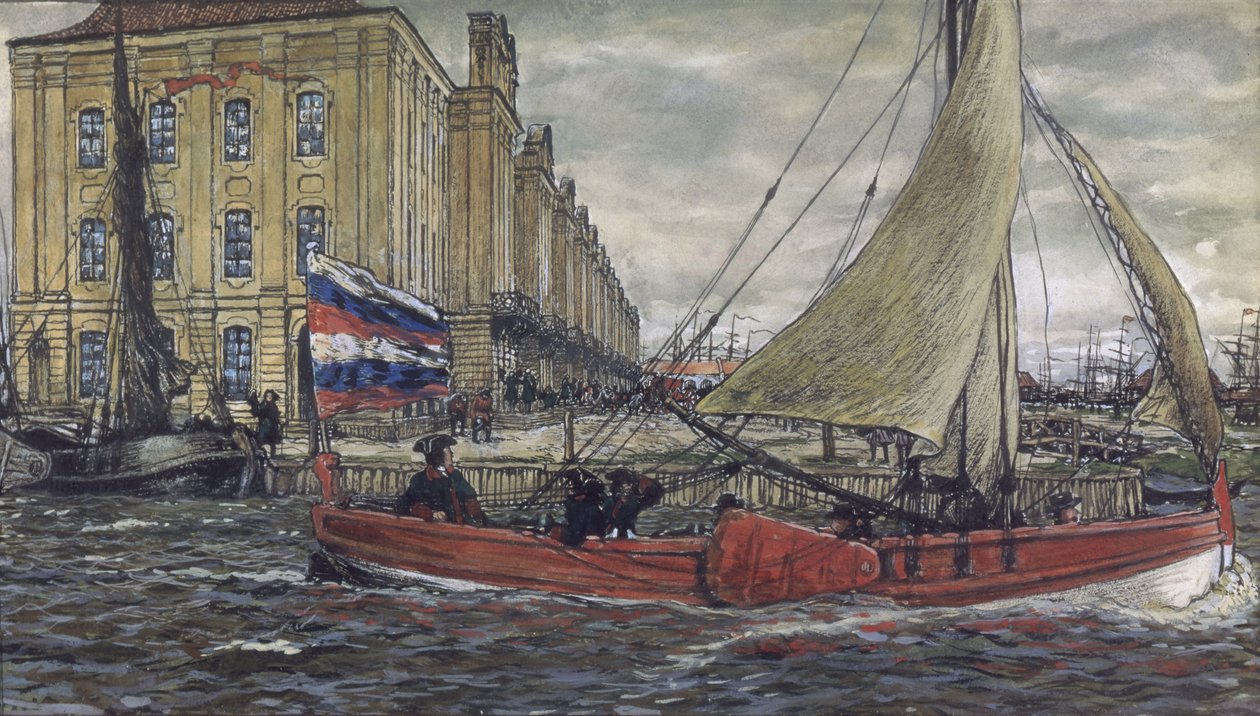Pietari Suuren botik, 1906 tekijältä Lanceray