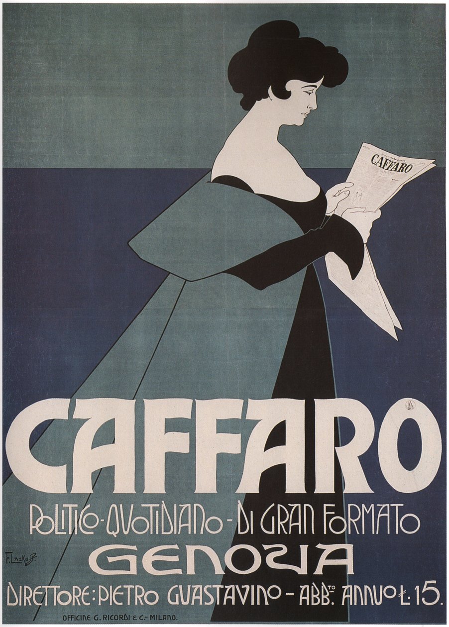 Caffaro Genovan sanomalehti, 1901 tekijältä Laskowski