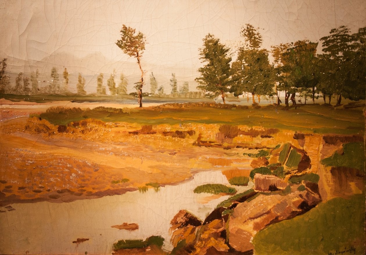Tavaszi tajnEnglanti: Spring_Landscapen tekijältä Laszlo Mednyanszky