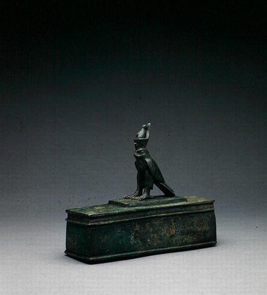 Falcon relikvääri (pronssi) (pronssi) tekijältä Late Period Egyptian