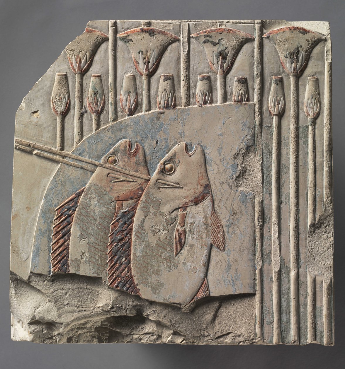 Spearing Fish, noin 667-647 eKr tekijältä Late Period Egyptian
