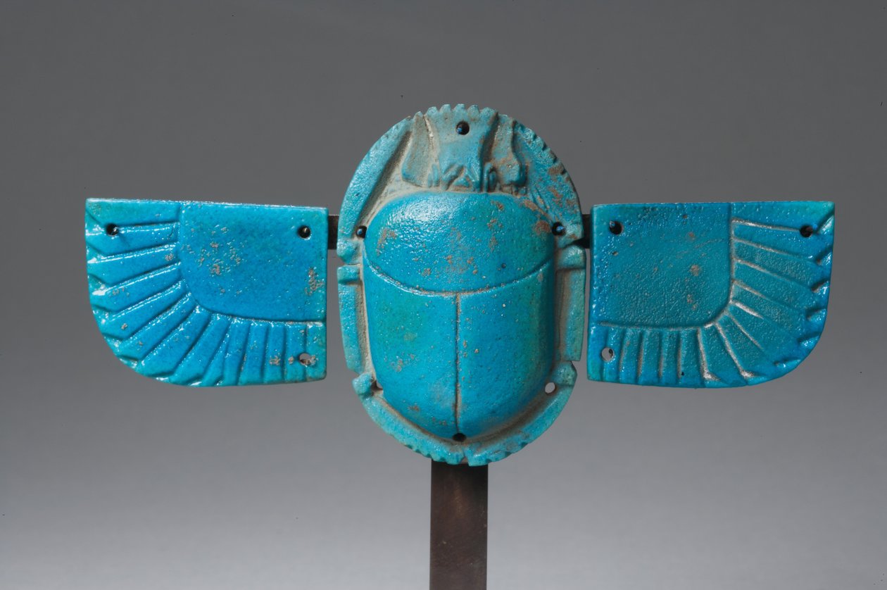 Siivekäs skarabeus (fajanssi) tekijältä Late Period Egyptian
