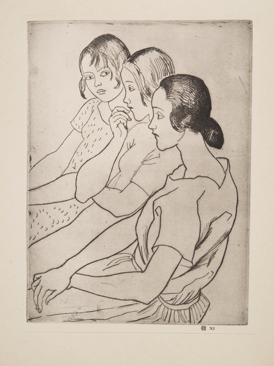 Maalaistytöt, pubi. 1927. tekijältä Laura Knight
