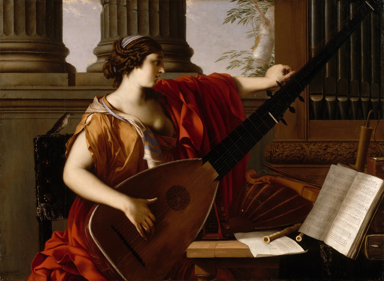 Musiikin allegooria, 1649. tekijältä Laurent de la Hyre