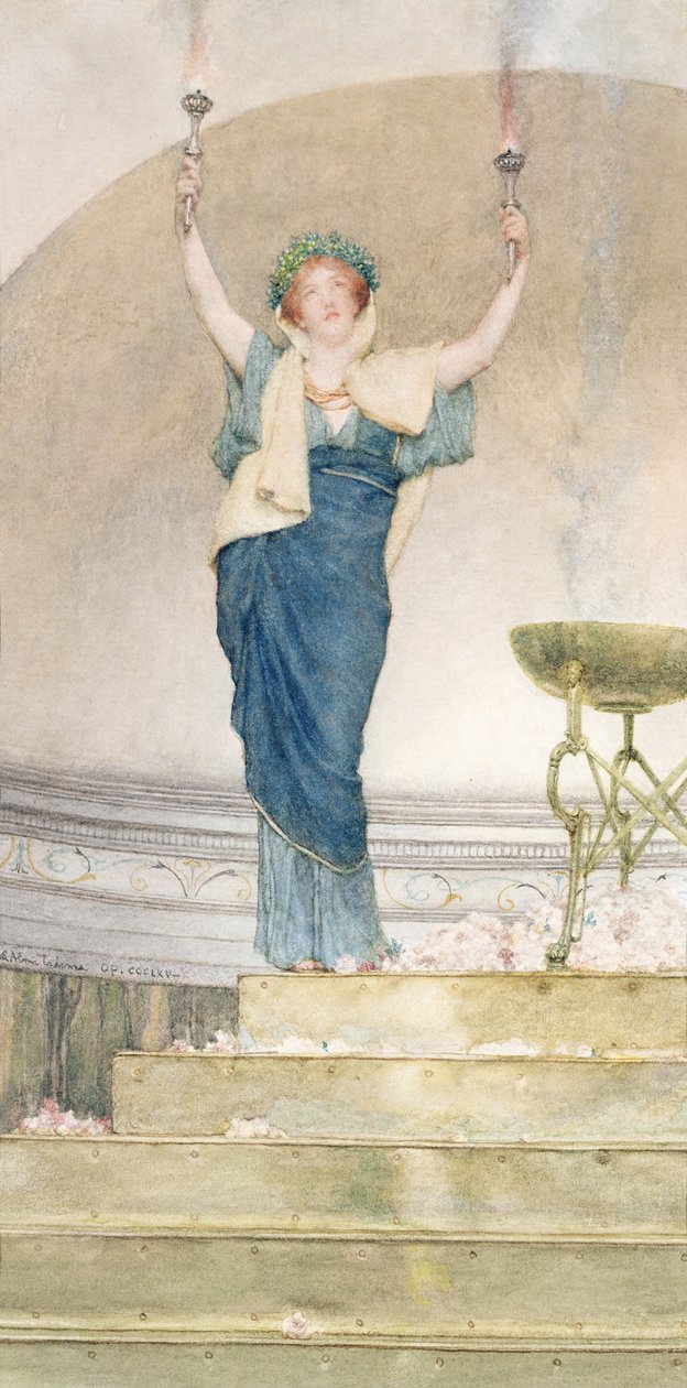 Hymenin pappitar (wc paperilla) tekijältä Lawrence Alma Tadema