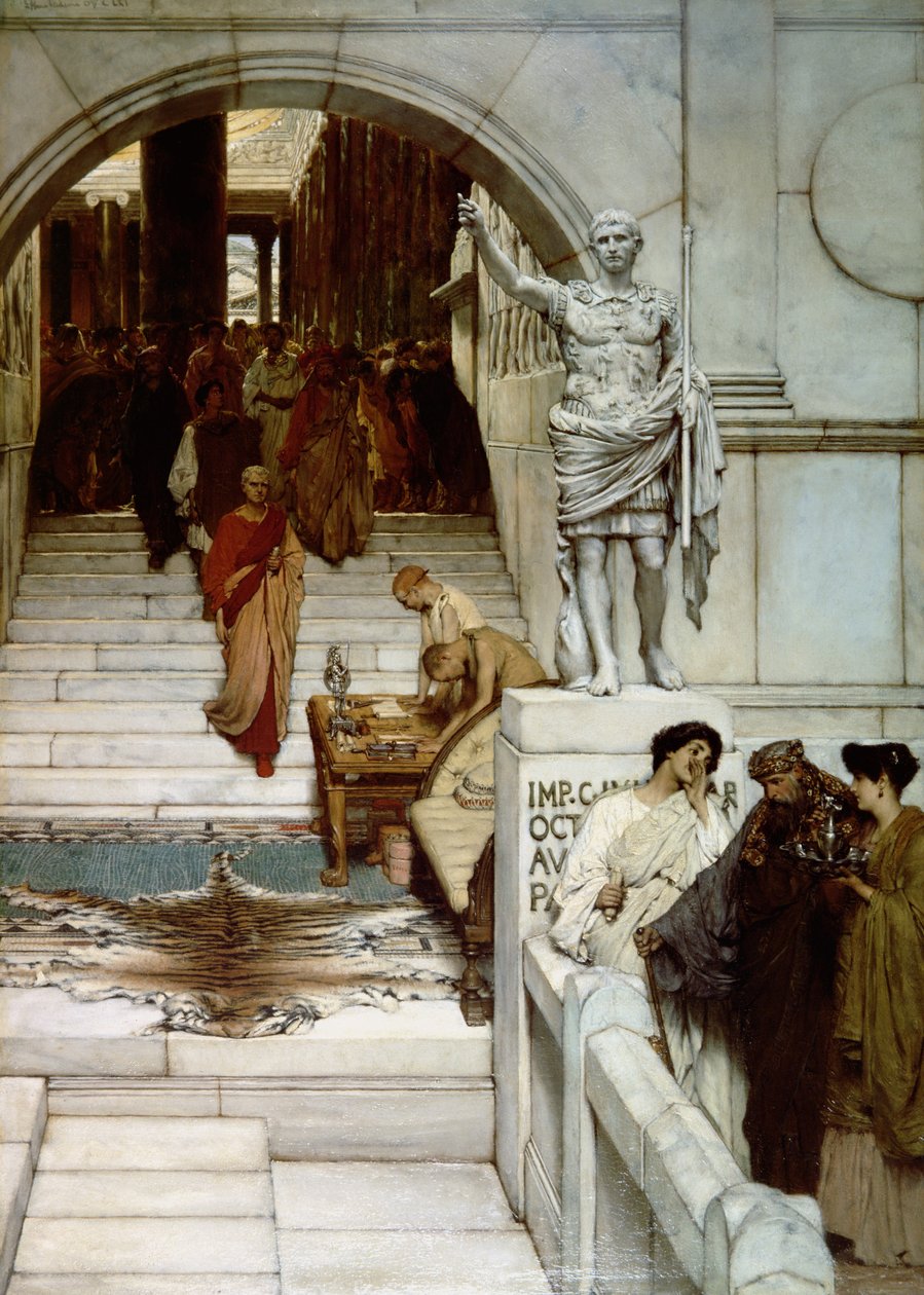 Yleisö Agrippassa, 1875 tekijältä Lawrence Alma Tadema