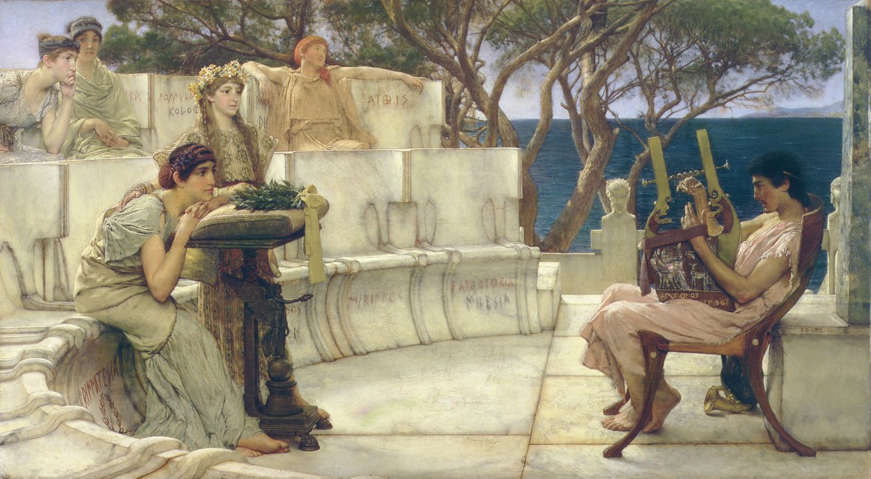 Sappho ja Alcaeus, 1881 tekijältä Lawrence Alma Tadema