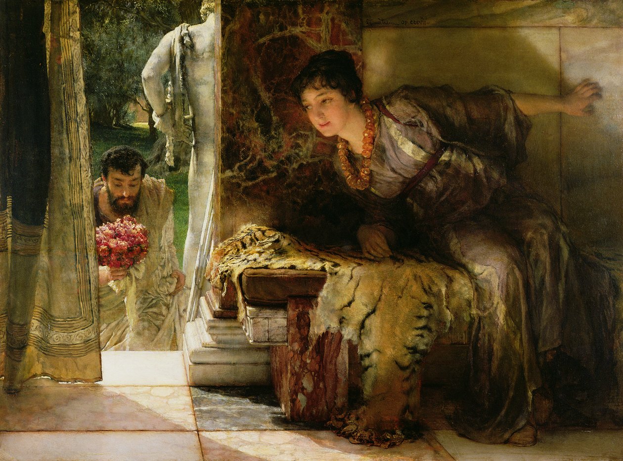 Tervetuloa Footsteps, 1883 (katso myös 15132) tekijältä Lawrence Alma Tadema