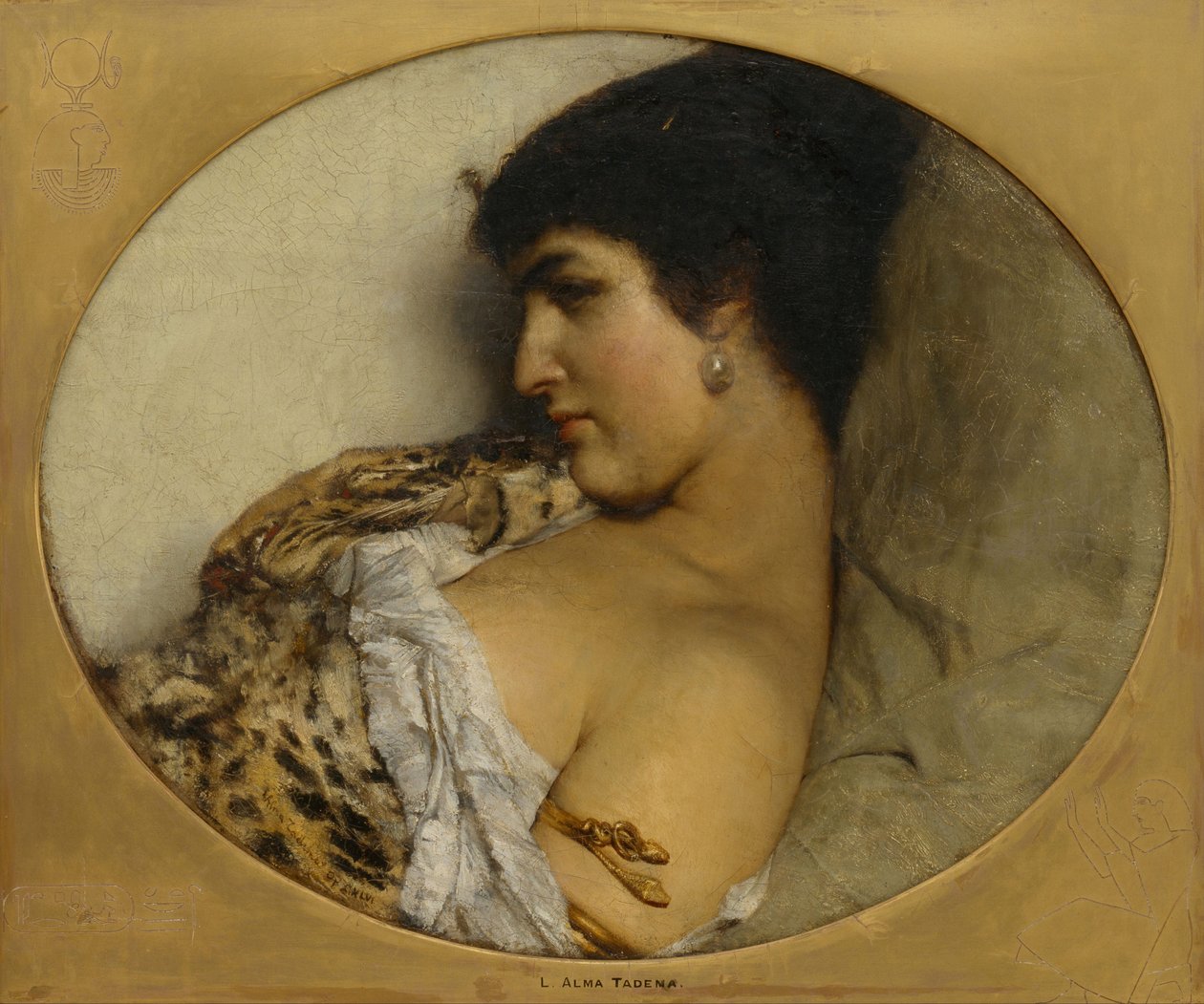 Kleopatra, 1875 tekijältä Lawrence Alma Tadema