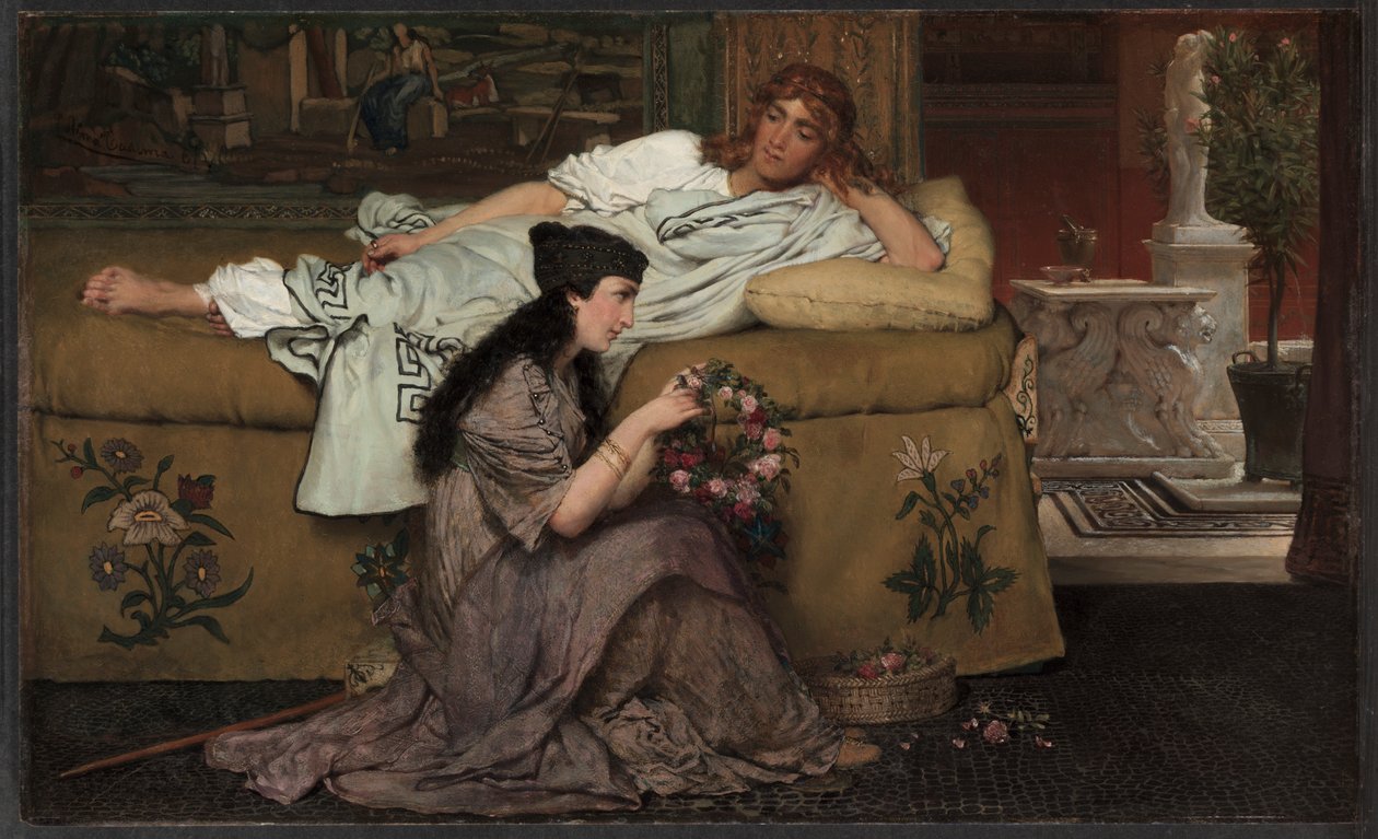 Glaucus ja Nydia tekijältä Lawrence Alma Tadema