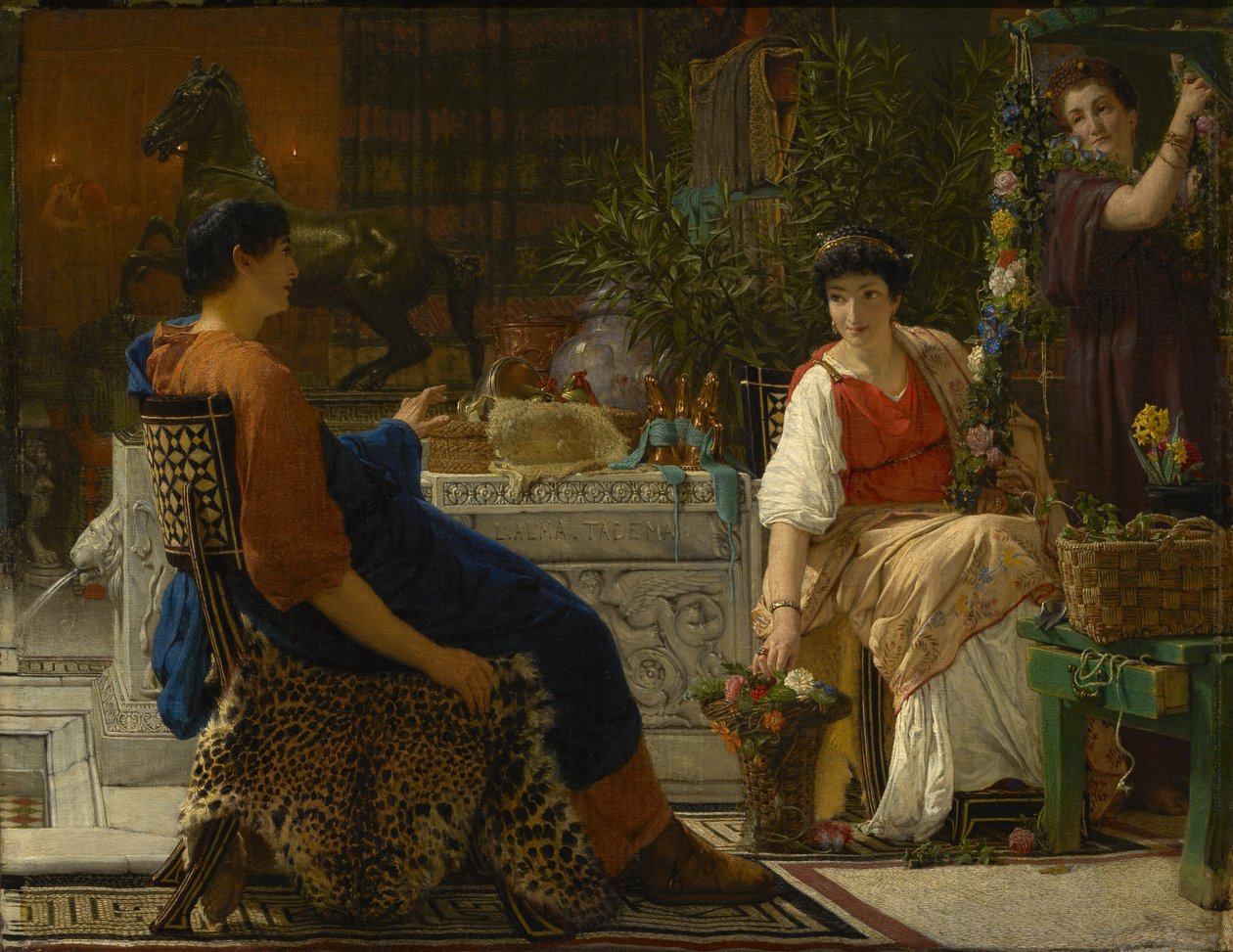 Juhlavalmistelut tekijältä Lawrence Alma Tadema