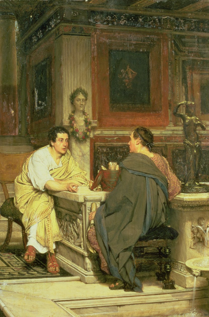Keskustelu; Chat tekijältä Lawrence Alma Tadema