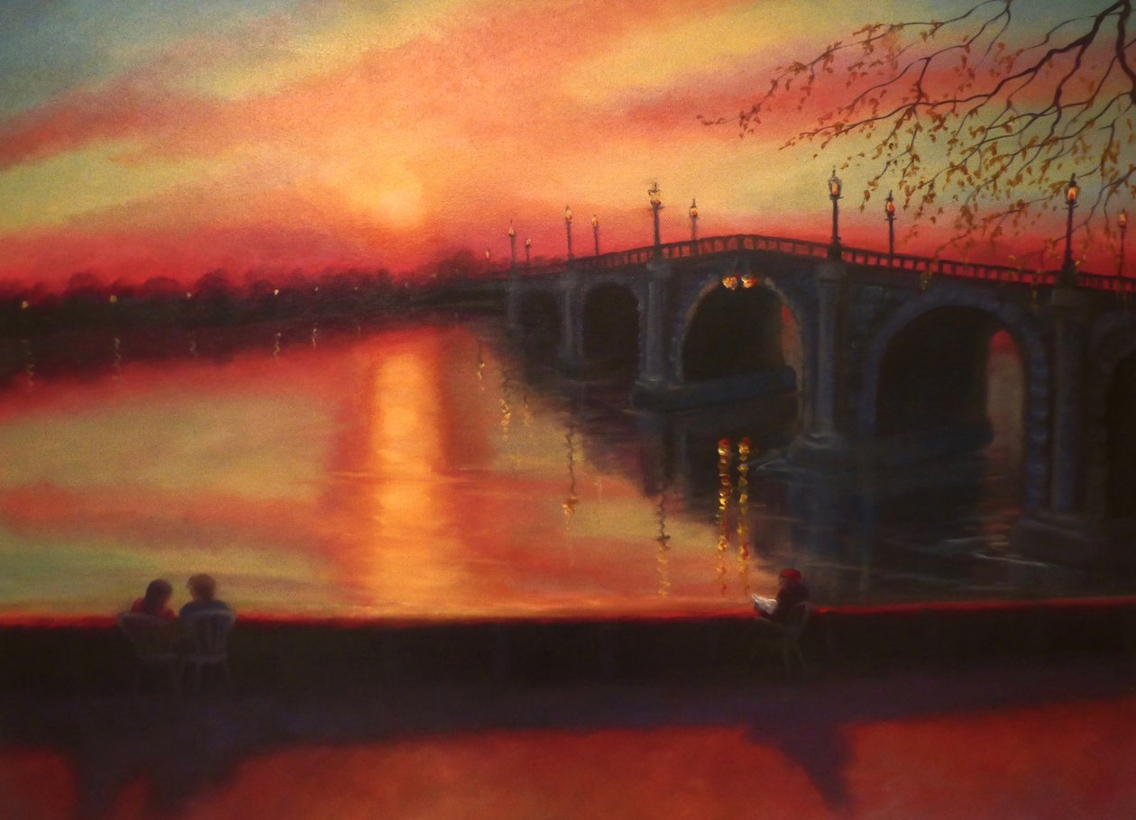 Tide Tables Richmond Bridge Sunset, 2022 tekijältä Lee Campbell