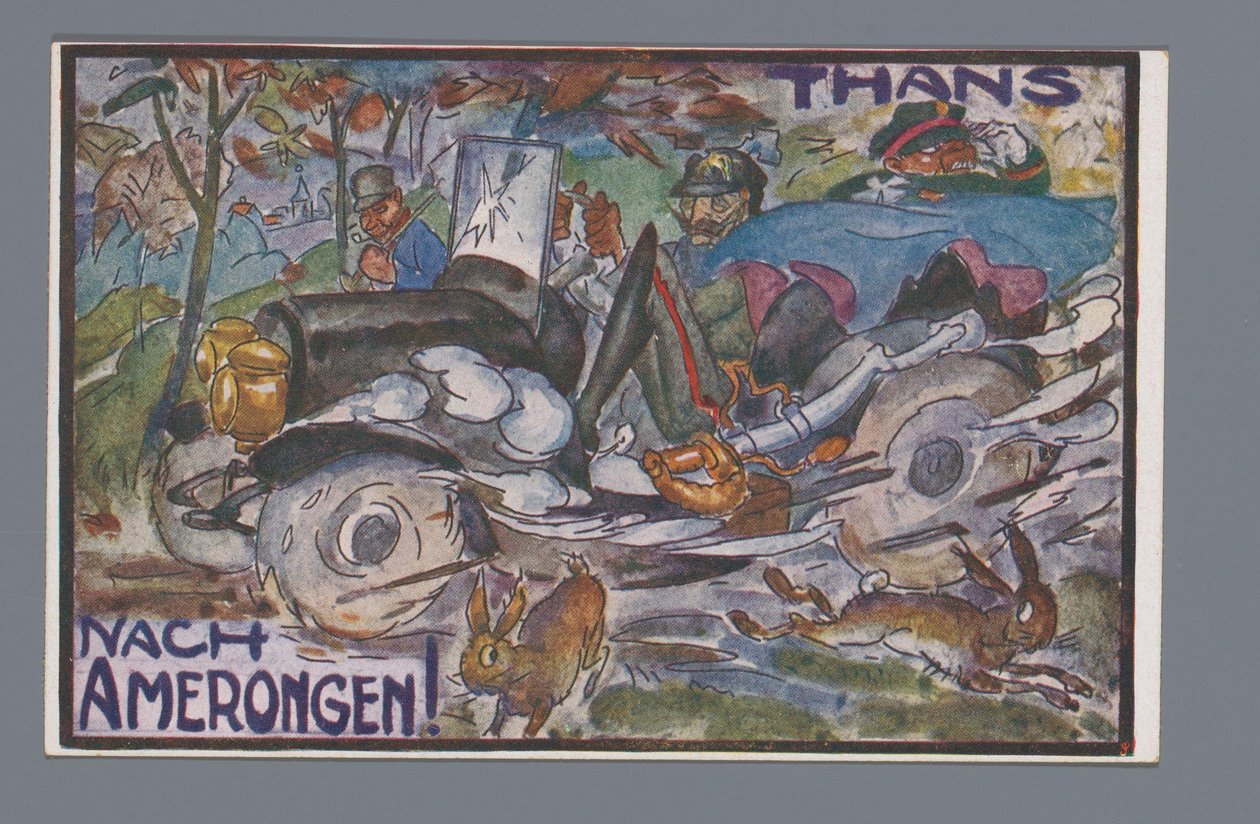 Nyt, Nach Amerongen! (otsikko esineessä) tekijältä Leo Gestel