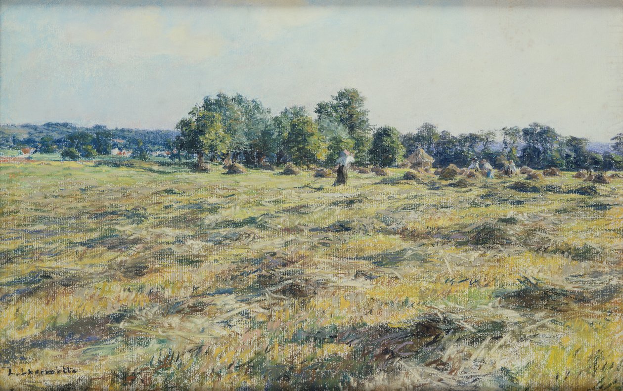 Heinänteko, n. 1887 tekijältä Leon Augustin Lhermitte