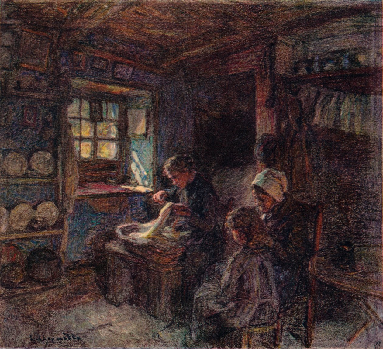 Lacemakers, c1888 tekijältä Leon Augustin Lhermitte