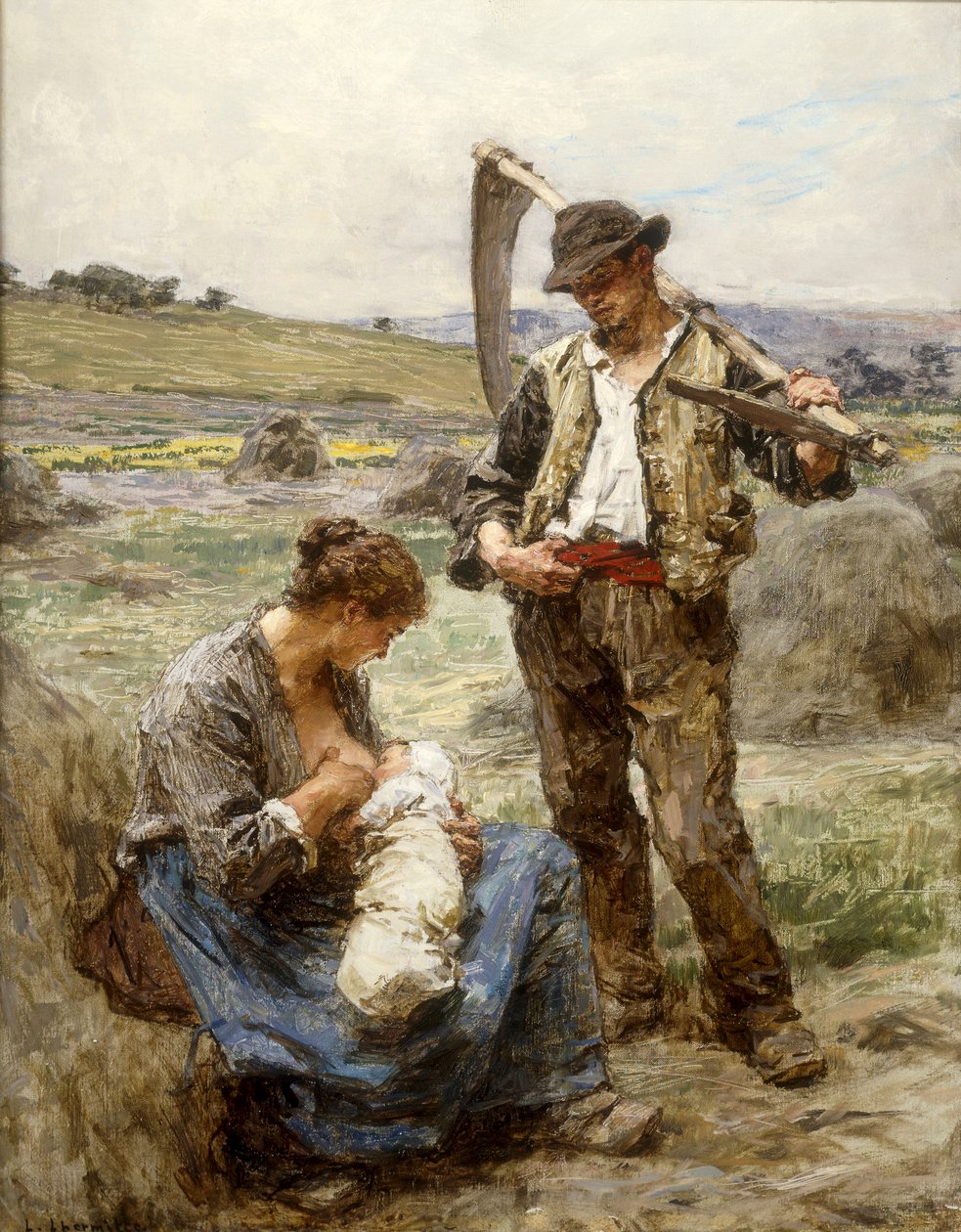 Äitiys tekijältä Leon Augustin Lhermitte