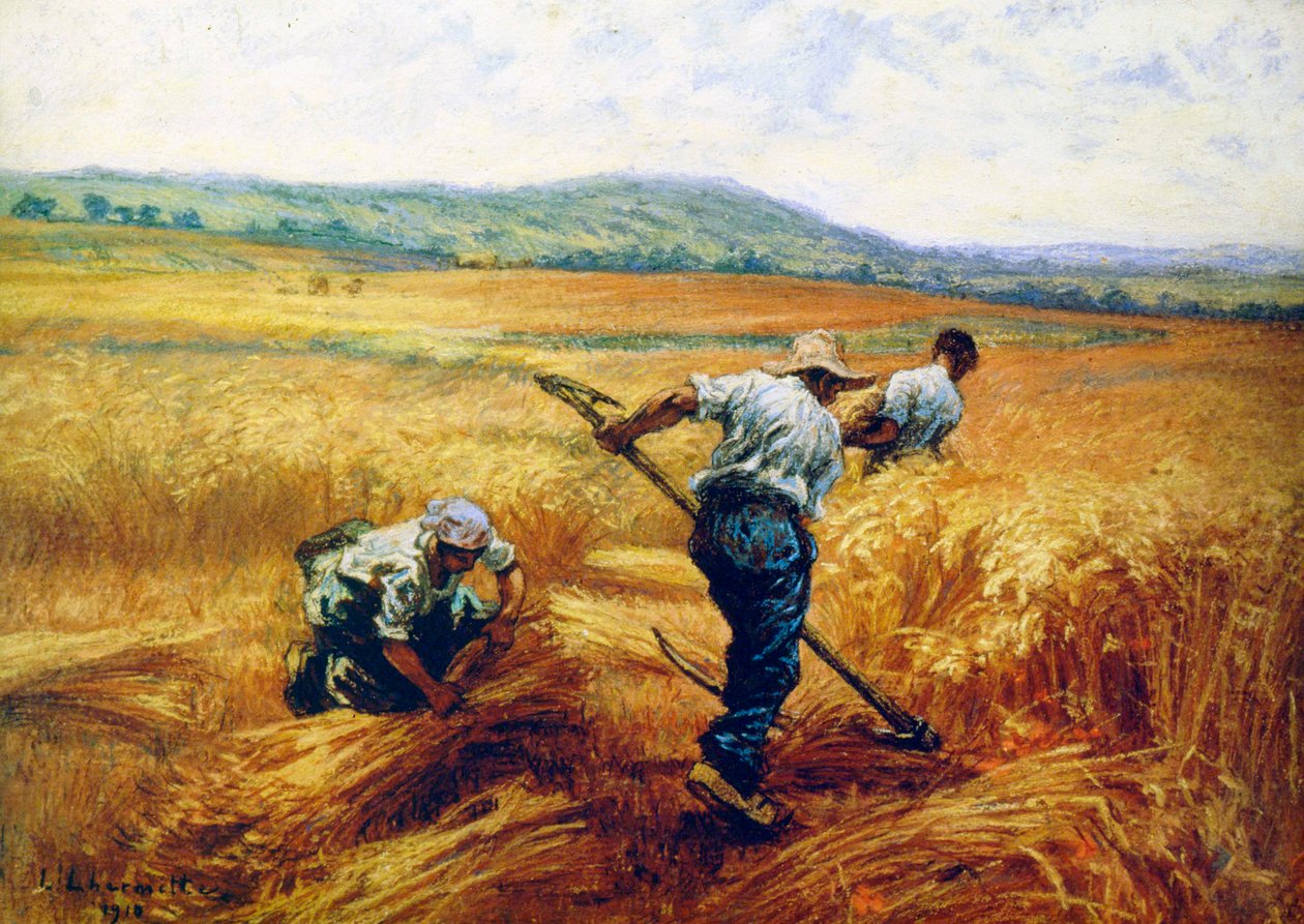 Reapers, 1910. tekijältä Leon Augustin Lhermitte