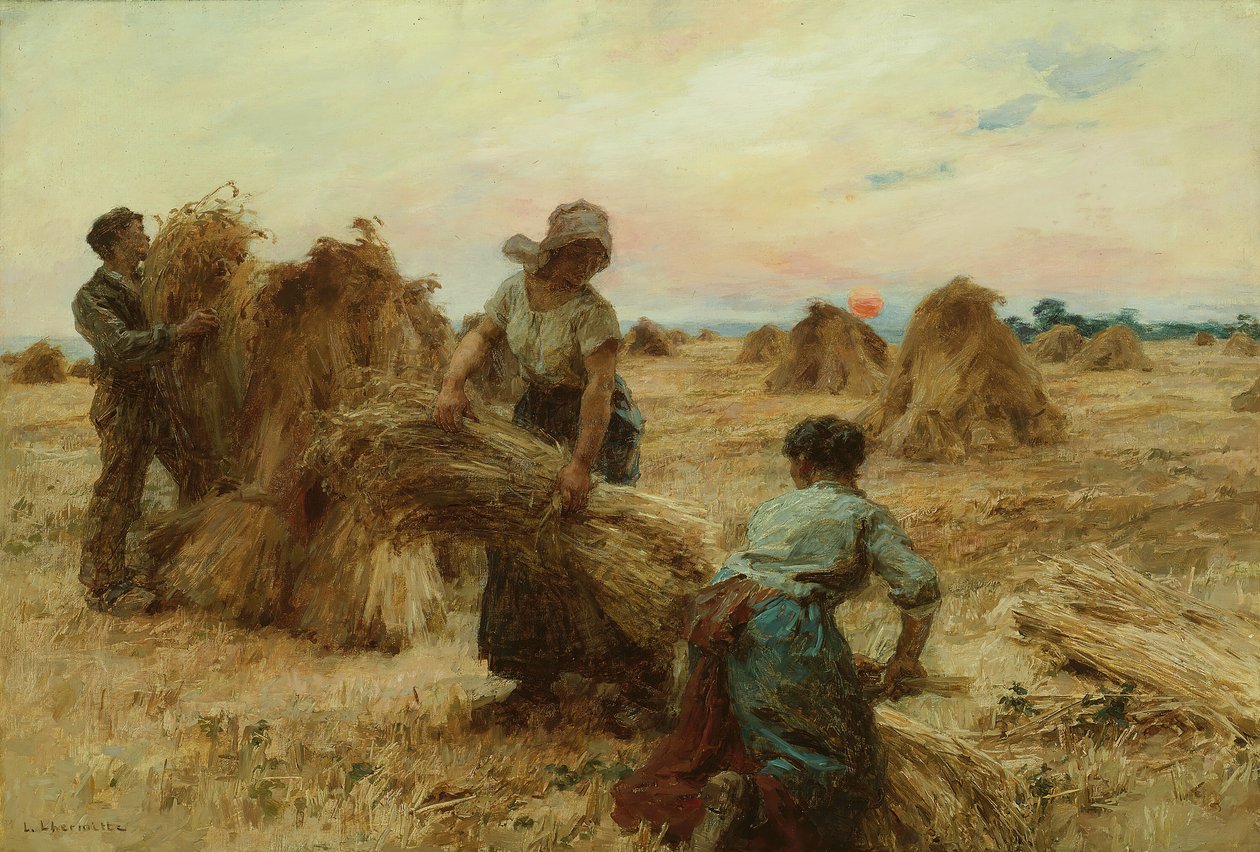 Harvesters, 188889. tekijältä Leon Augustin Lhermitte