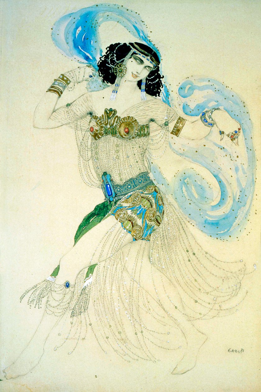 Seitsemän hunnun tanssi, 1908. tekijältä Leon Bakst