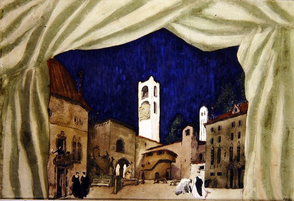 Suunnittelu Marchioness Huntingille tekijältä Leon Bakst