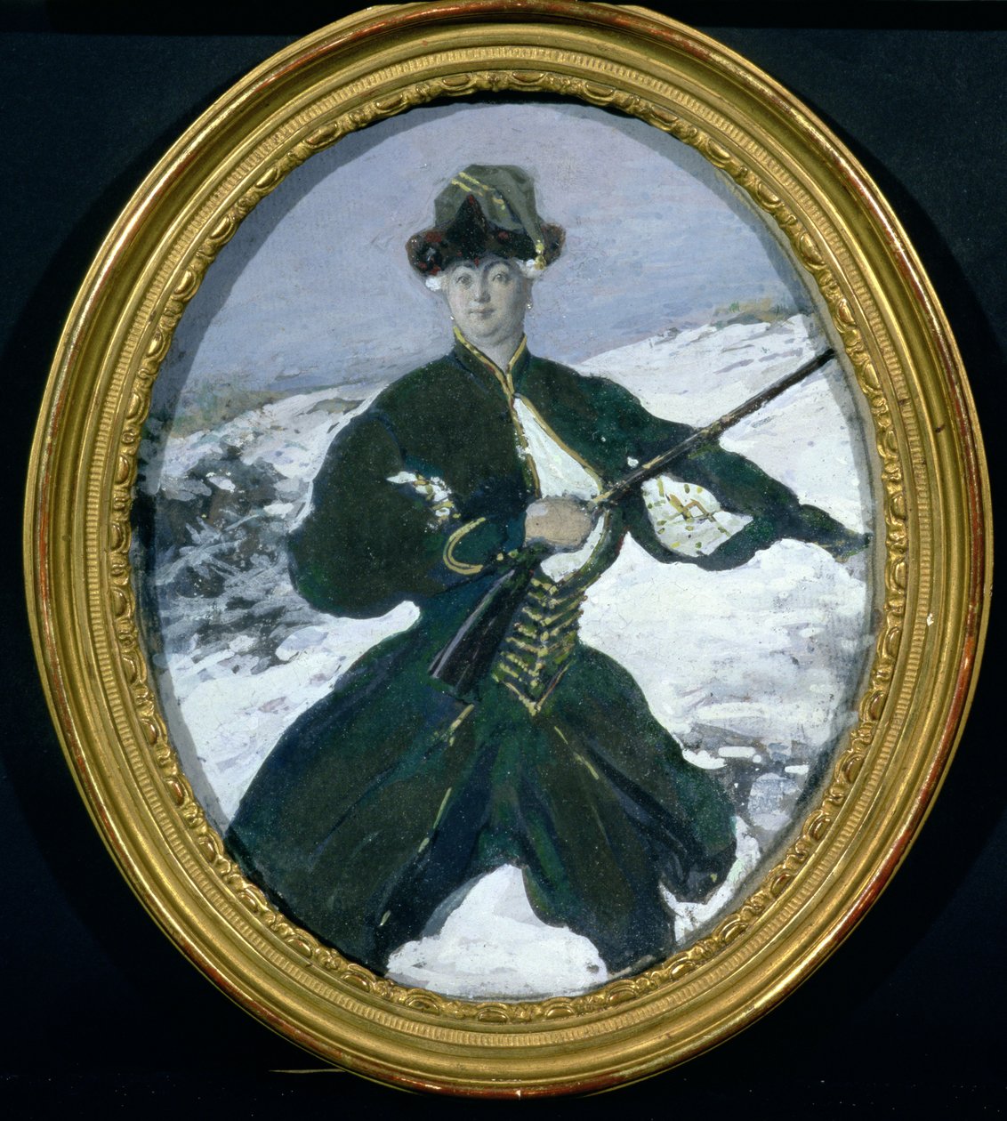 Keisarinna Elizabeth (1709-61) Metsästys, 1902 tekijältä Leon Bakst