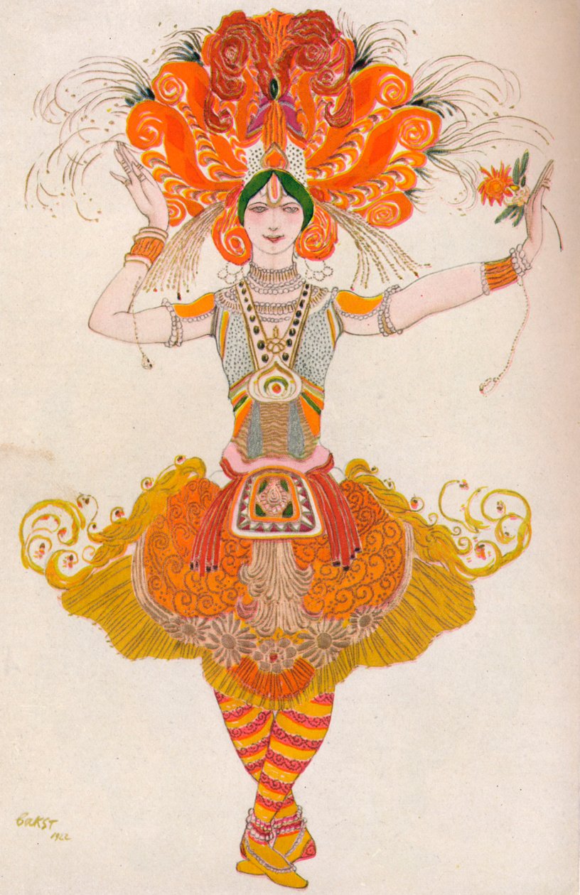 Tulilintu, 1922, 1923 tekijältä Leon Bakst