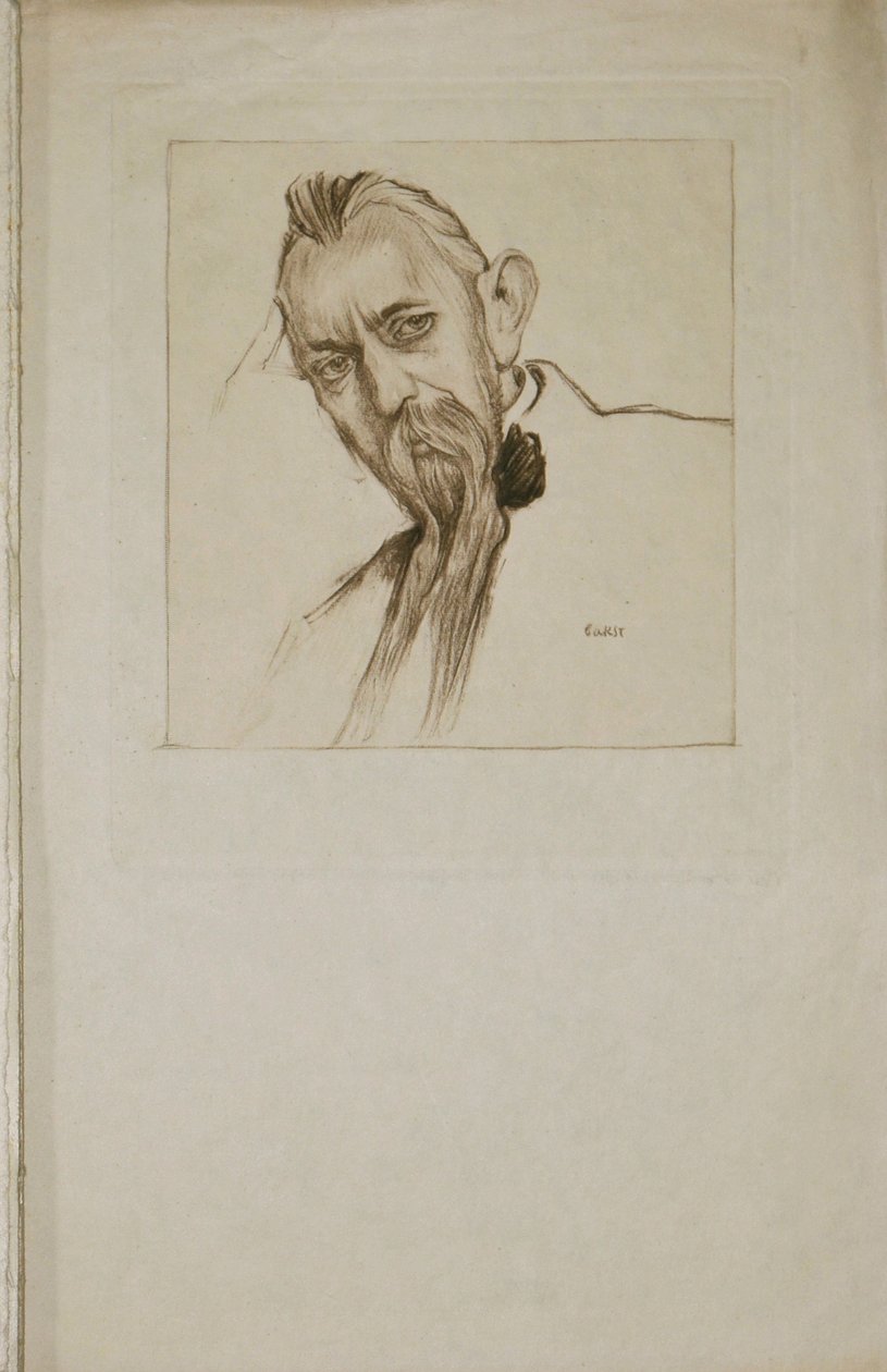 Sebastien Voirolin muotokuva 1870-1930, 1913. tekijältä Leon Bakst