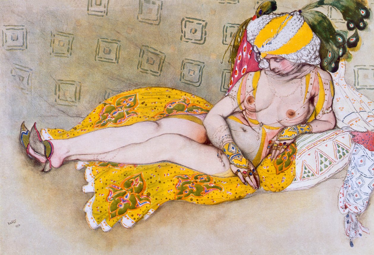 Keltainen sulttaana, 1916. tekijältä Leon Bakst