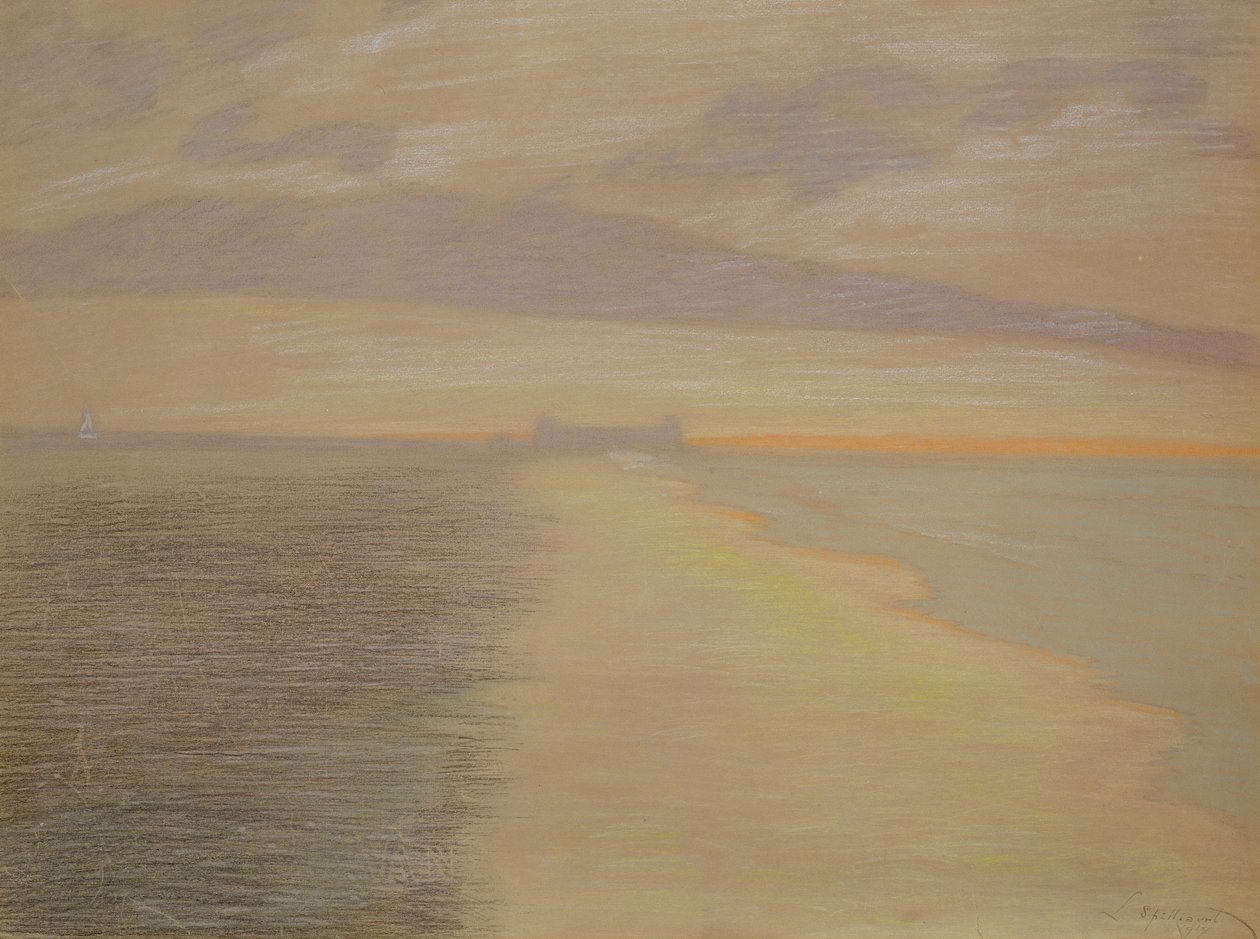 Merihämärä Oostendessa tekijältä Leon Spilliaert