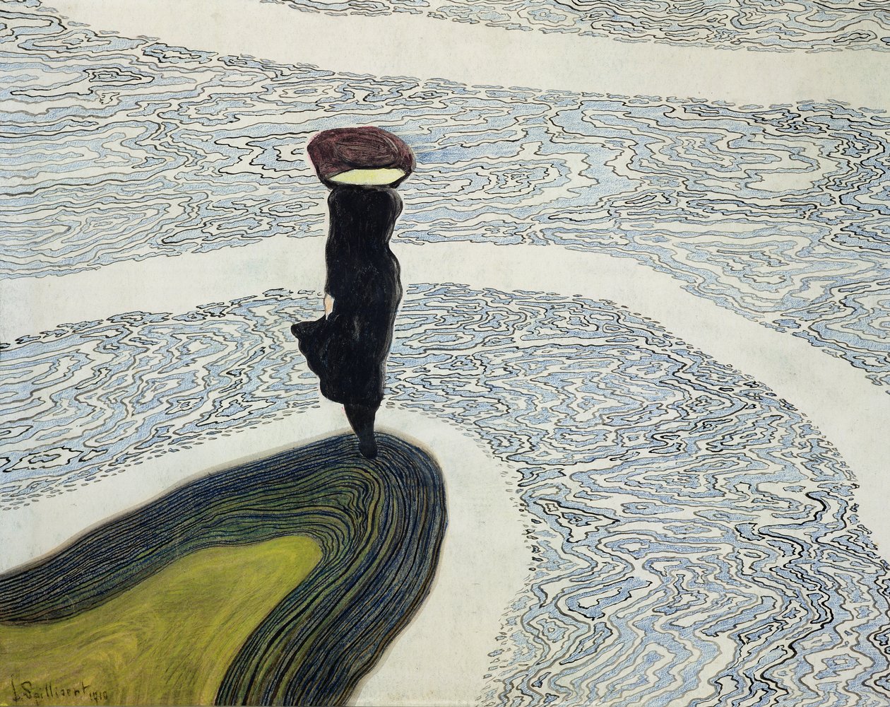 Nainen Rannalla tekijältä Leon Spilliaert