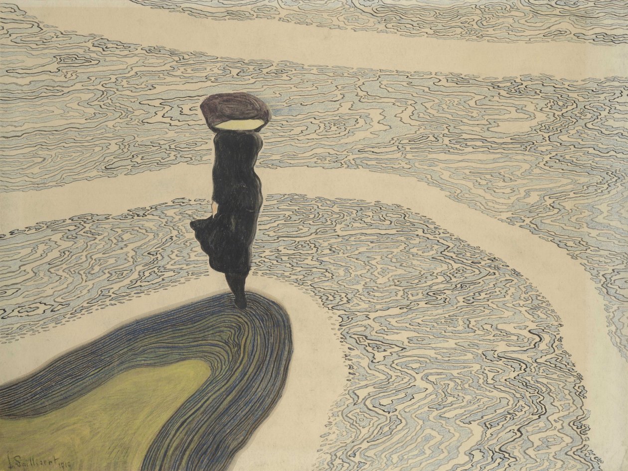 Nainen rantaviivalla, 1910. tekijältä Leon Spilliaert