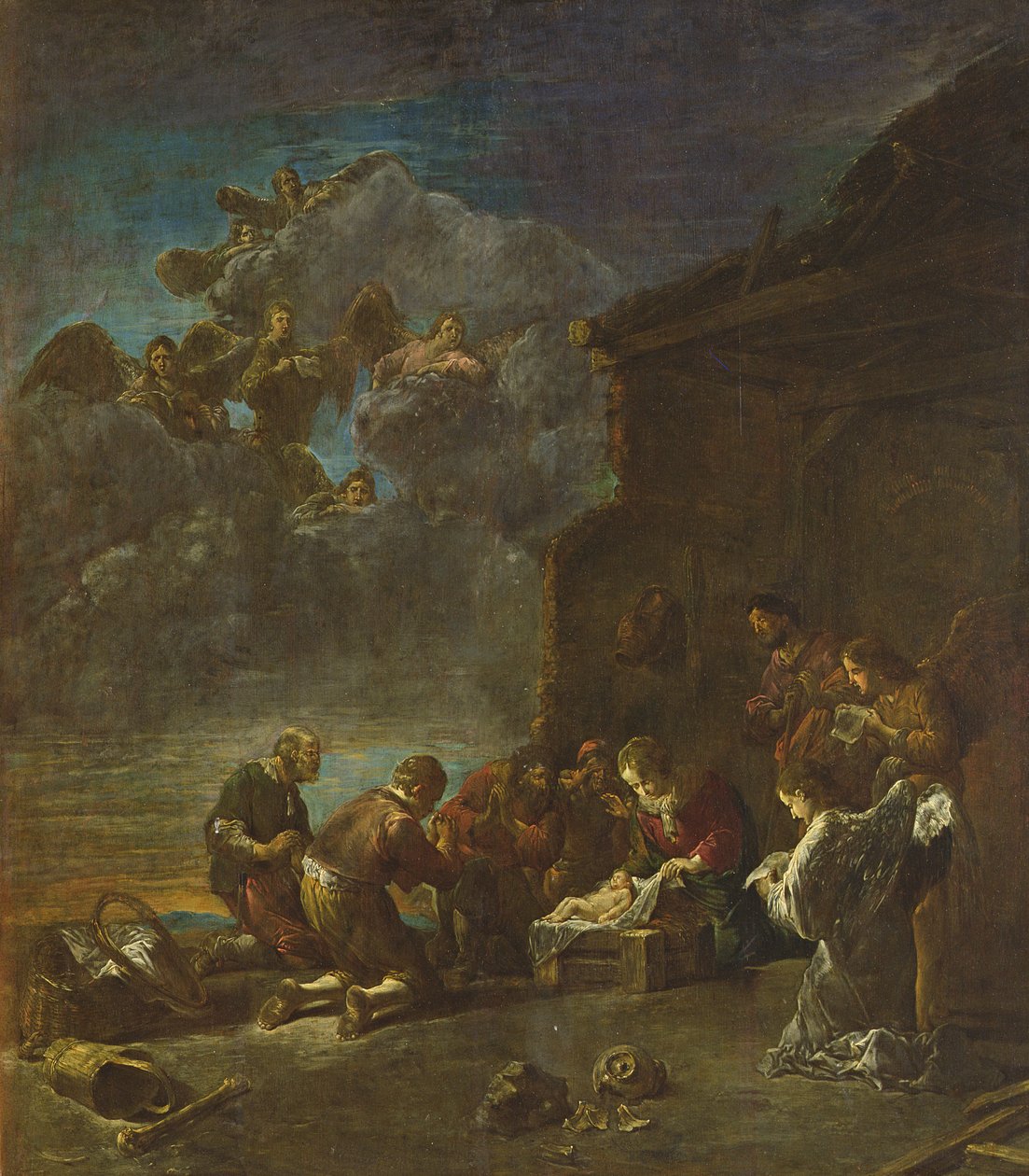Paimenten palvonta, 1630-40 tekijältä Leonard Bramer