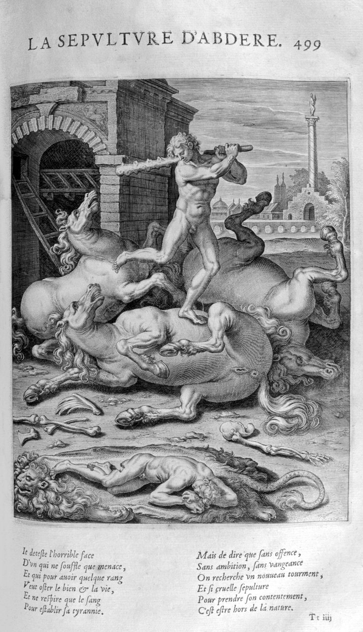 Abdèren hautaus, 1615 tekijältä Leonard Gaultier