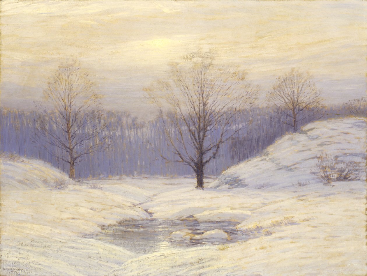 Morning Haze, 1909. tekijältä Leonard Ochtman