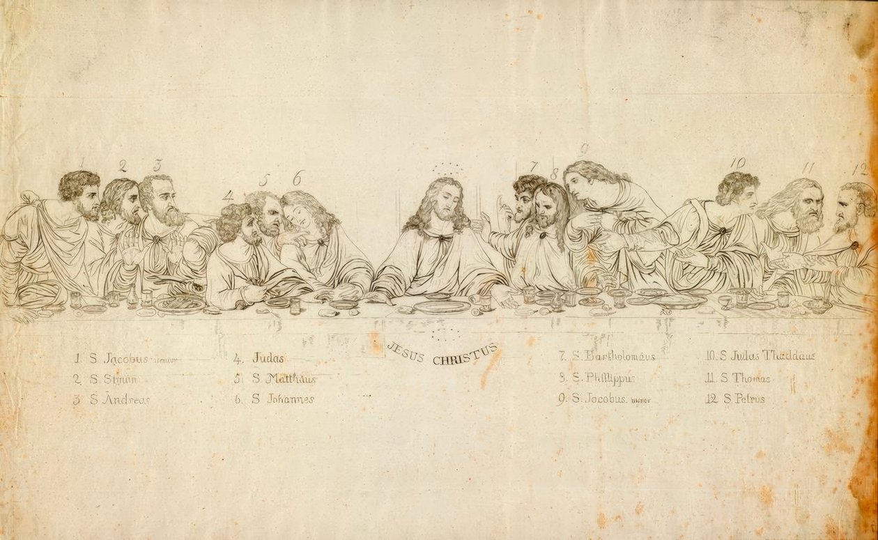 Das Abendmahl tekijältä Leonardo da Vinci