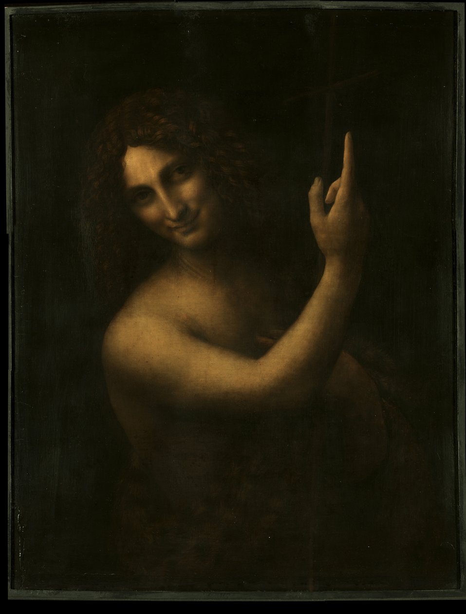 Hl. Johannes der Täufer tekijältä Leonardo da Vinci