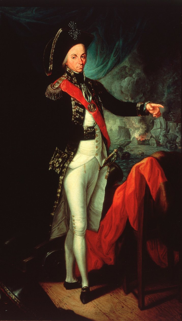Kontra-amiraali Horatio Nelson tekijältä Leonardo (after) Guzzardi