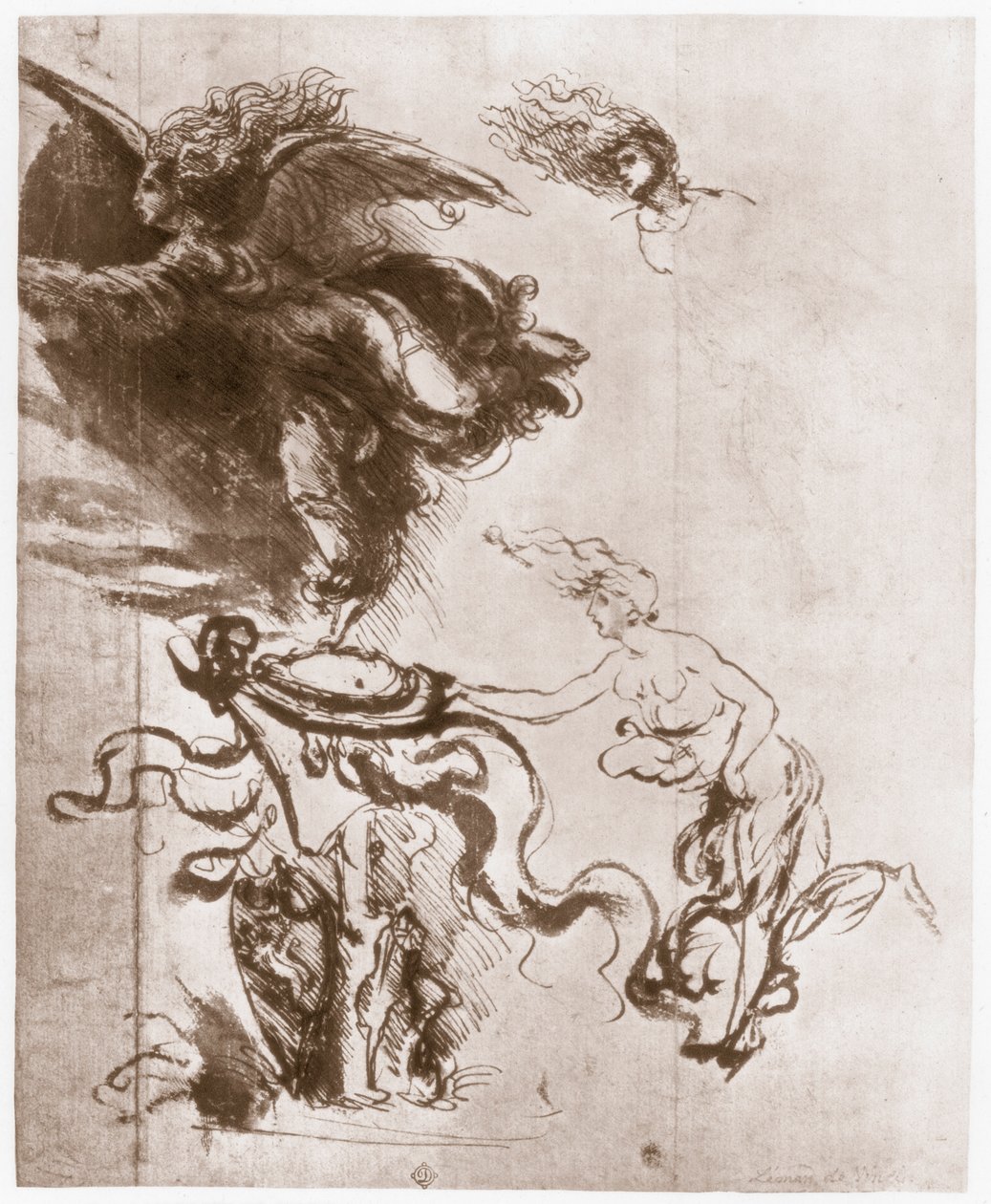Fortunan allegoria, c1483 tekijältä Leonardo da Vinci