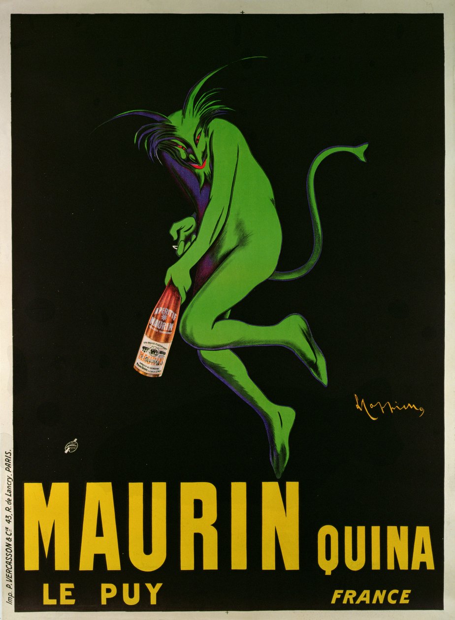 Mainosjuliste "Maurin Quina", Le Puy, Ranska tekijältä Leonetto Cappiello